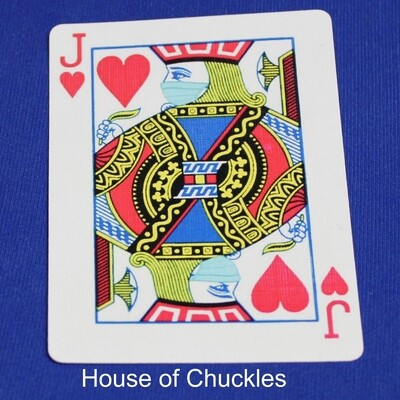 Bicycle Mis-Indexed Gaff Card Jack of Hearts Diamonds 