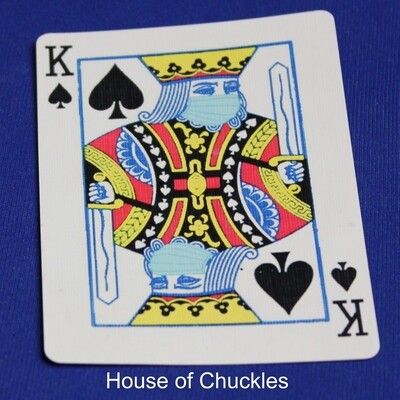 Covid Masked King of Spades - Bicycle, Custom Printed Gaff Playing Card