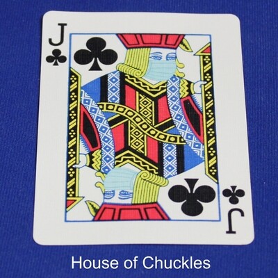 Covid Masked Jack of Clubs - Bicycle, Custom Printed Gaff Playing Card