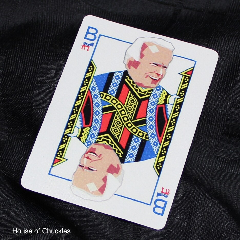 Biden Card - Bicycle, Custom Printed Gaff Playing Card