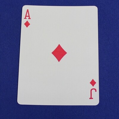 Ace of Diamonds / Jack of Diamonds - Mis-Indexed - Bicycle, Custom Printed Gaff Playing Card