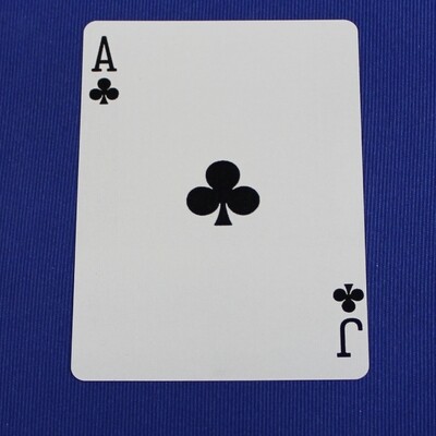 Ace of Clubs / Jack of Clubs - Mis-Indexed - Bicycle, Custom Printed Gaff Playing Card