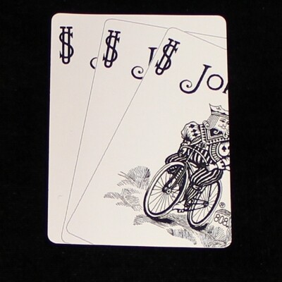 Jokers Overlapping - Custom Printed Bicycle Gaff Playing Card