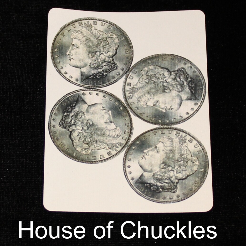 Morgan Dollars - Custom Printed Bicycle Gaff Playing Card