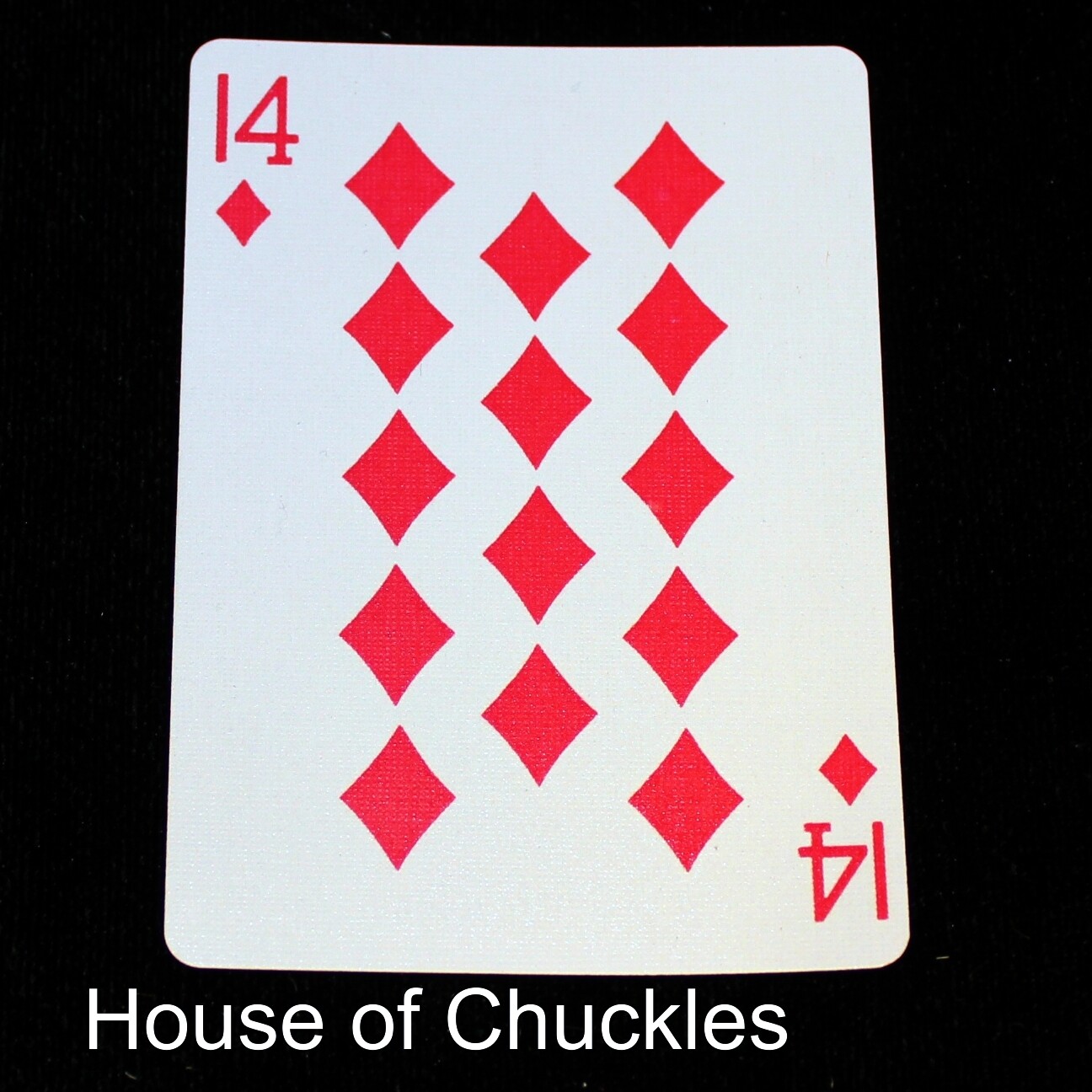 14 of Diamonds - Custom Printed Bicycle Gaff Playing Card