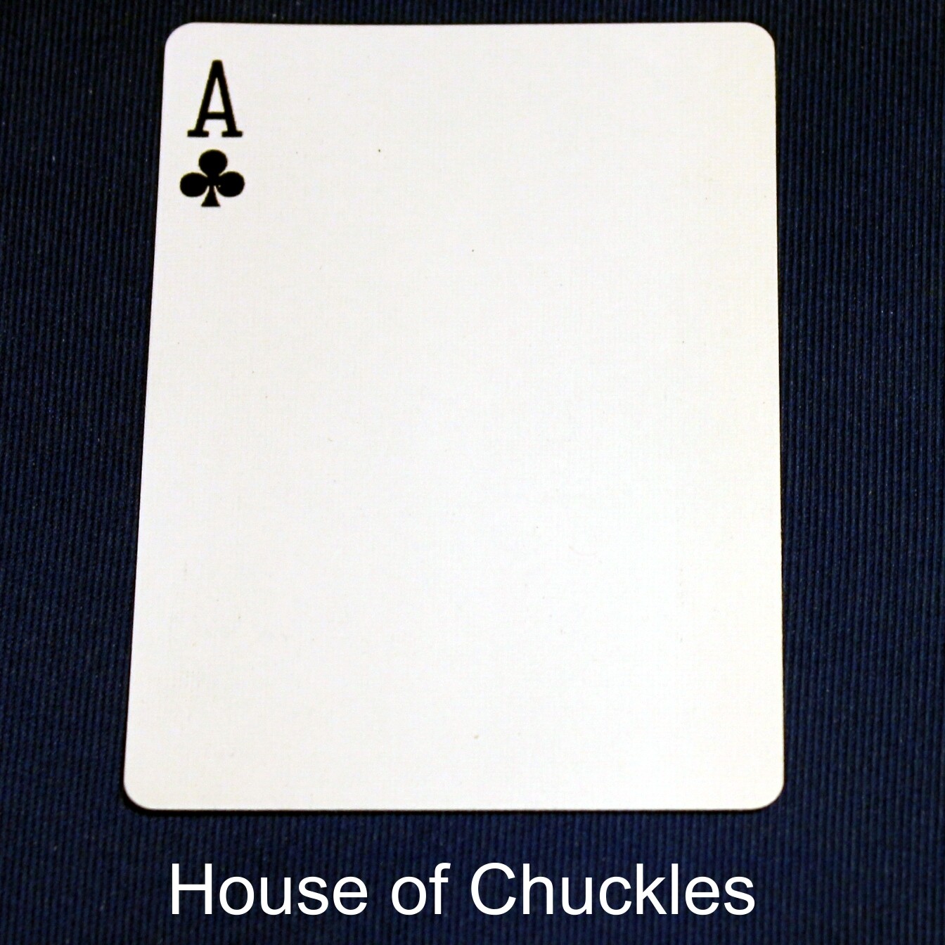 Ace of Clubs, Single Pip - Bicycle, Custom Printed Gaff Playing Card