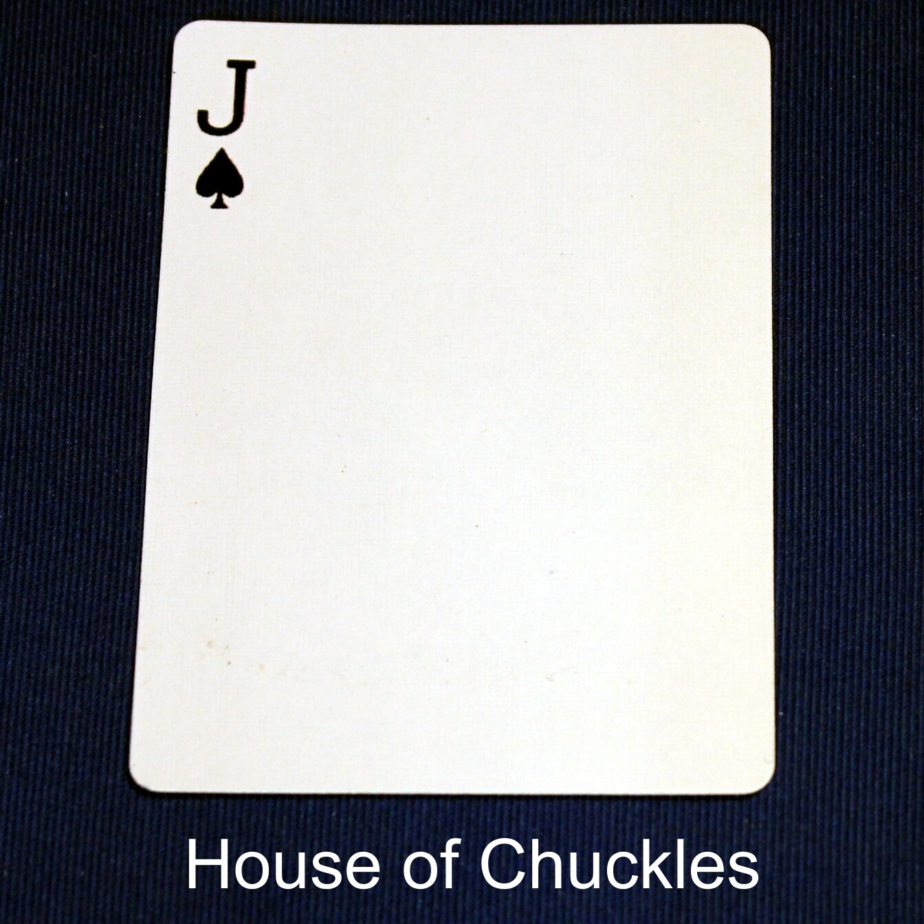 Jack of Spades, Single Pip - Bicycle, Custom Printed Gaff Playing Card