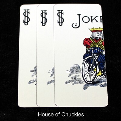 Jokers Overlapping - Custom Printed Bicycle Gaff Playing Card