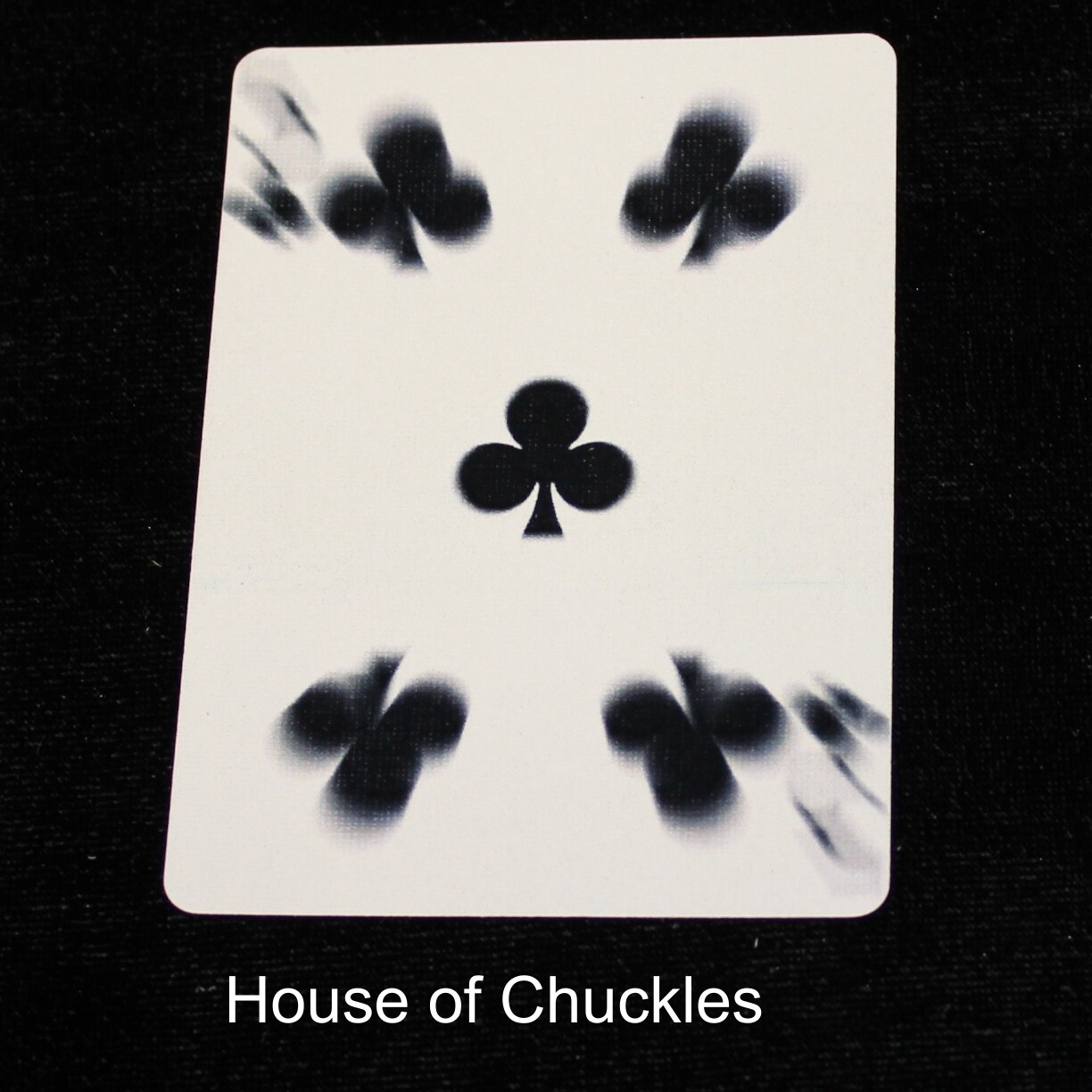 5 of Clubs Blurry - Custom Printed Bicycle Gaff Playing Card
