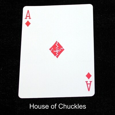 Ace of Diamonds - Broken Diamond - Custom Printed Bicycle Gaff Playing Card