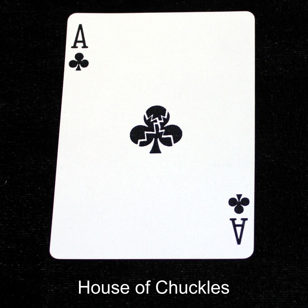 Ace of Clubs - Broken Club - Custom Printed Bicycle Gaff Playing Card
