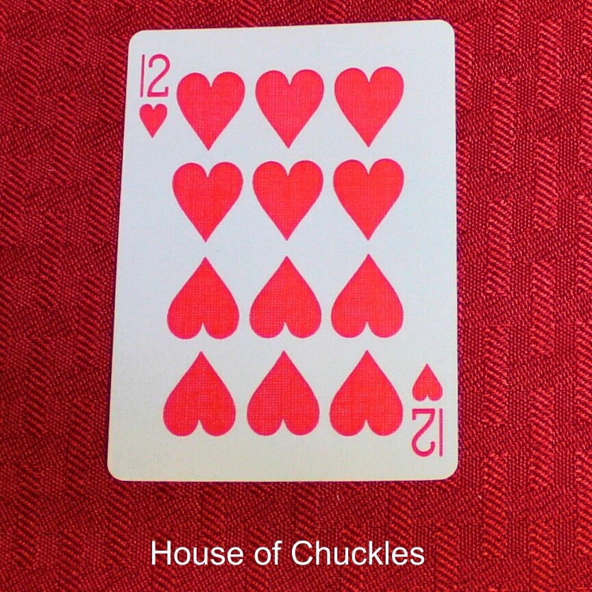 12 of Hearts - Custom Printed Bicycle Gaff Playing Card