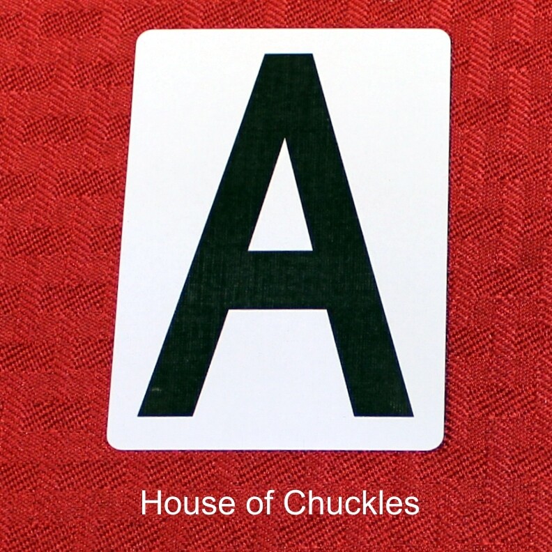 Letter A - Custom Printed Bicycle Gaff Playing Card