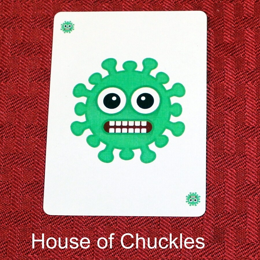 Covid-19 Virus Emoji - Custom Printed Bicycle Gaff Playing Card