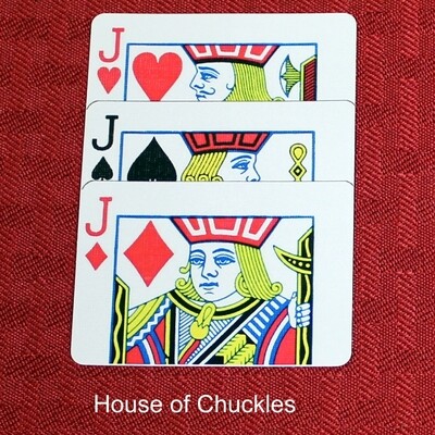 Jacks Overlapping - Custom Made Printed Bicycle Gaff Playing Card