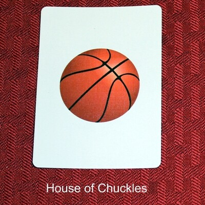 Basketball - Custom Made Printed Bicycle Gaff Playing Card