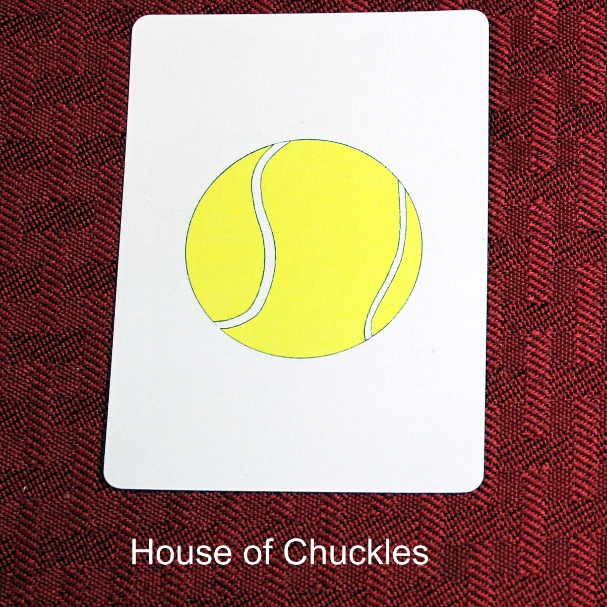 Tennis Ball - Custom Made Printed Bicycle Gaff Playing Card