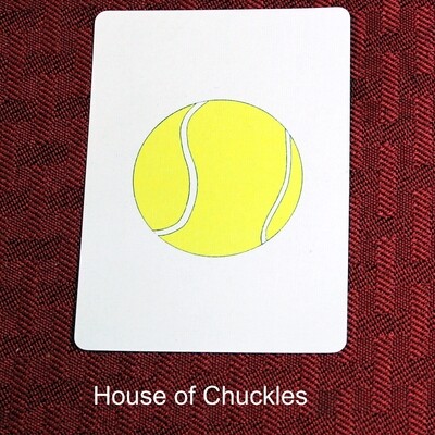 Tennis Ball - Custom Made Printed Bicycle Gaff Playing Card