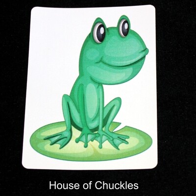 Frog - Animal - Custom Printed Bicycle Gaff Playing Card