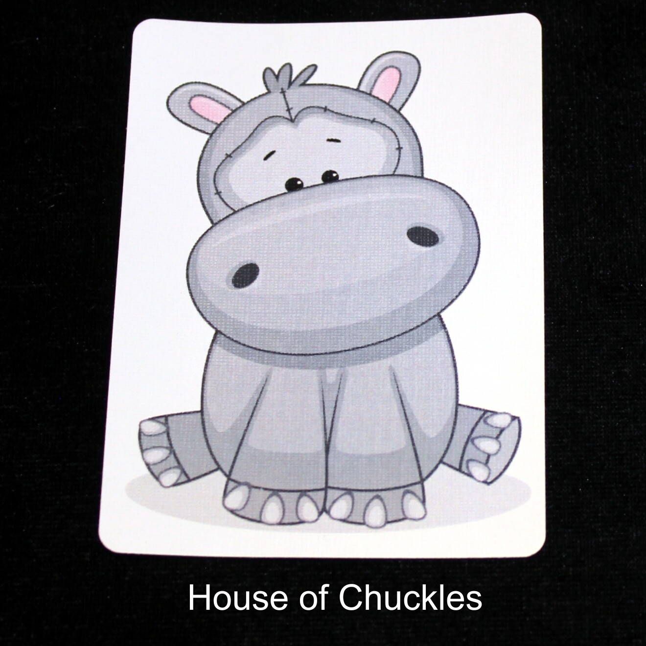 Hippo - Animal - Custom Printed Bicycle Gaff Playing Card