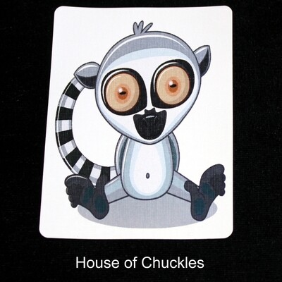 Lemur - Animal - Custom Printed Bicycle Gaff Playing Card