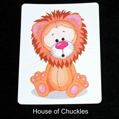 Lion - Animal - Custom Printed Bicycle Gaff Playing Card