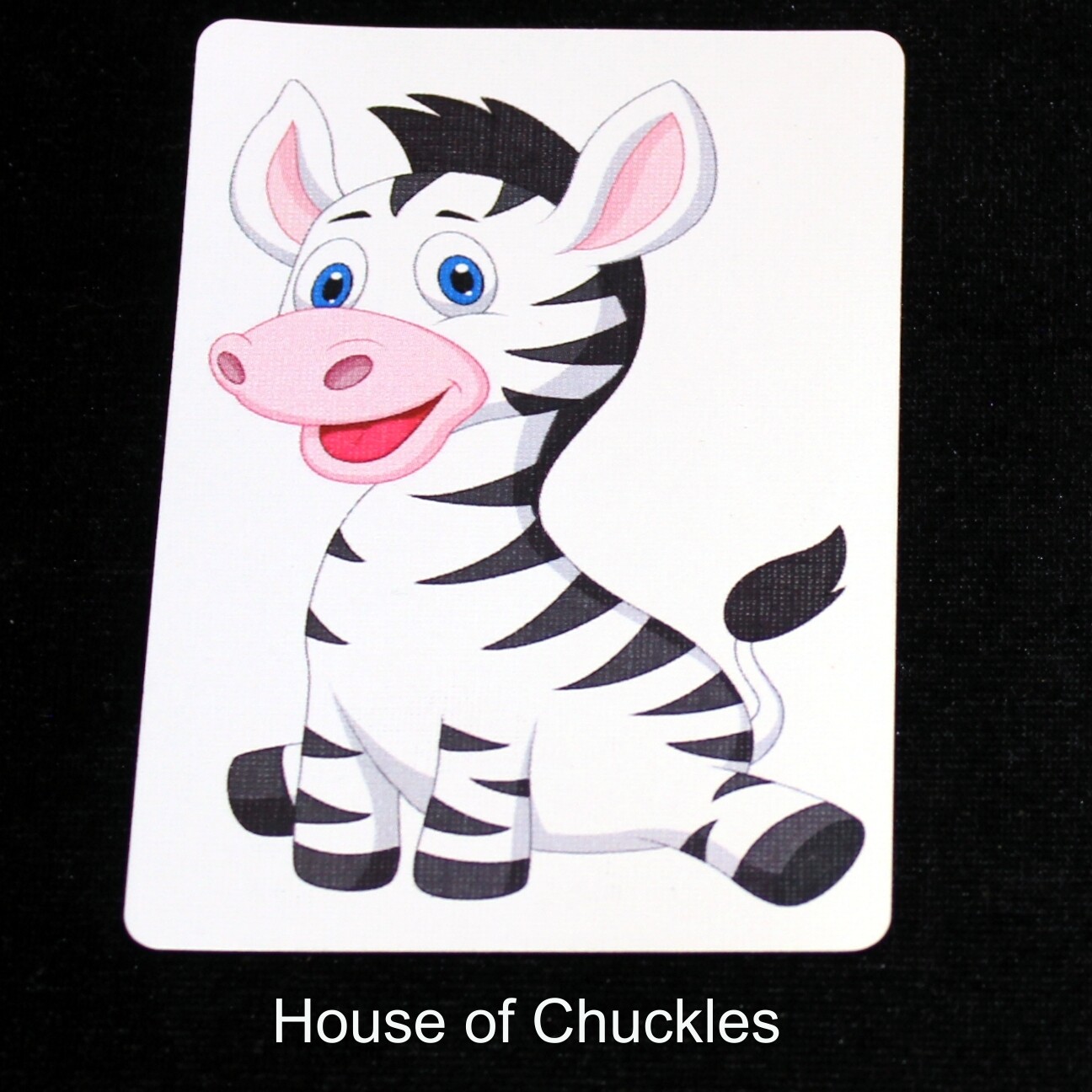 Zebra - Animal - Custom Printed Bicycle Gaff Playing Card