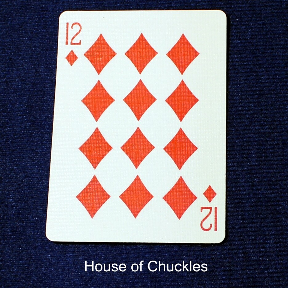 12 of Diamonds - Custom Printed Bicycle Gaff Playing Card