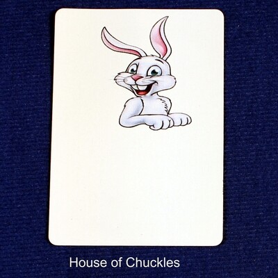Rabbit - Custom Made Printed Bicycle Gaff Playing Card