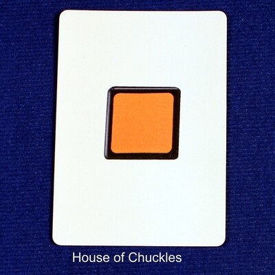 Magic Cube, Orange - Custom Printed Bicycle Gaff Playing Card