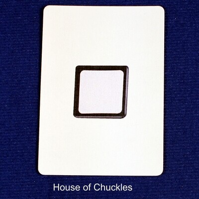 Magic Cube, White - Custom Printed Bicycle Gaff Playing Card