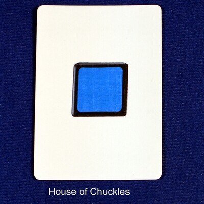 Magic Cube, Blue - Custom Printed Bicycle Gaff Playing Card