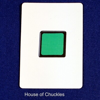 Magic Cube, Green - Custom Printed Bicycle Gaff Playing Card
