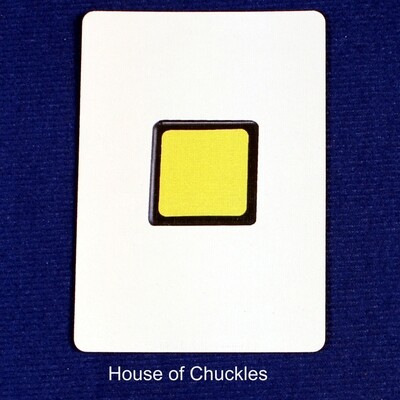 Magic Cube, Yellow - Custom Printed Bicycle Gaff Playing Card