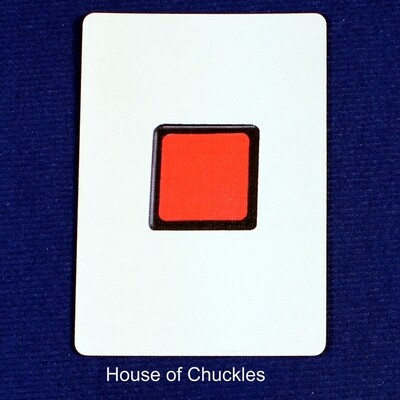 Magic Cube, Red - Custom Printed Bicycle Gaff Playing Card