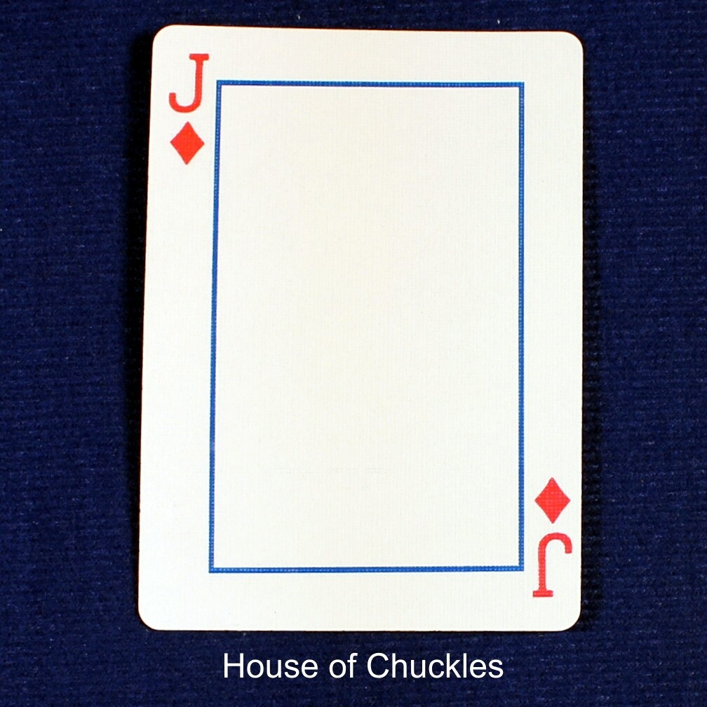 Jack of Diamonds Frame - Custom Printed Bicycle Gaff Playing Card