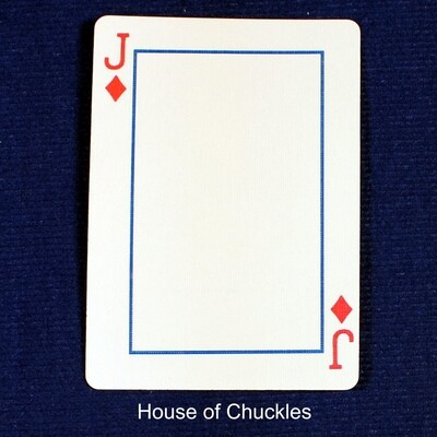 Jack of Diamonds Frame - Custom Printed Bicycle Gaff Playing Card