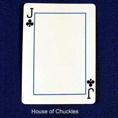Jack of Clubs Frame - Custom Printed Bicycle Gaff Playing Card