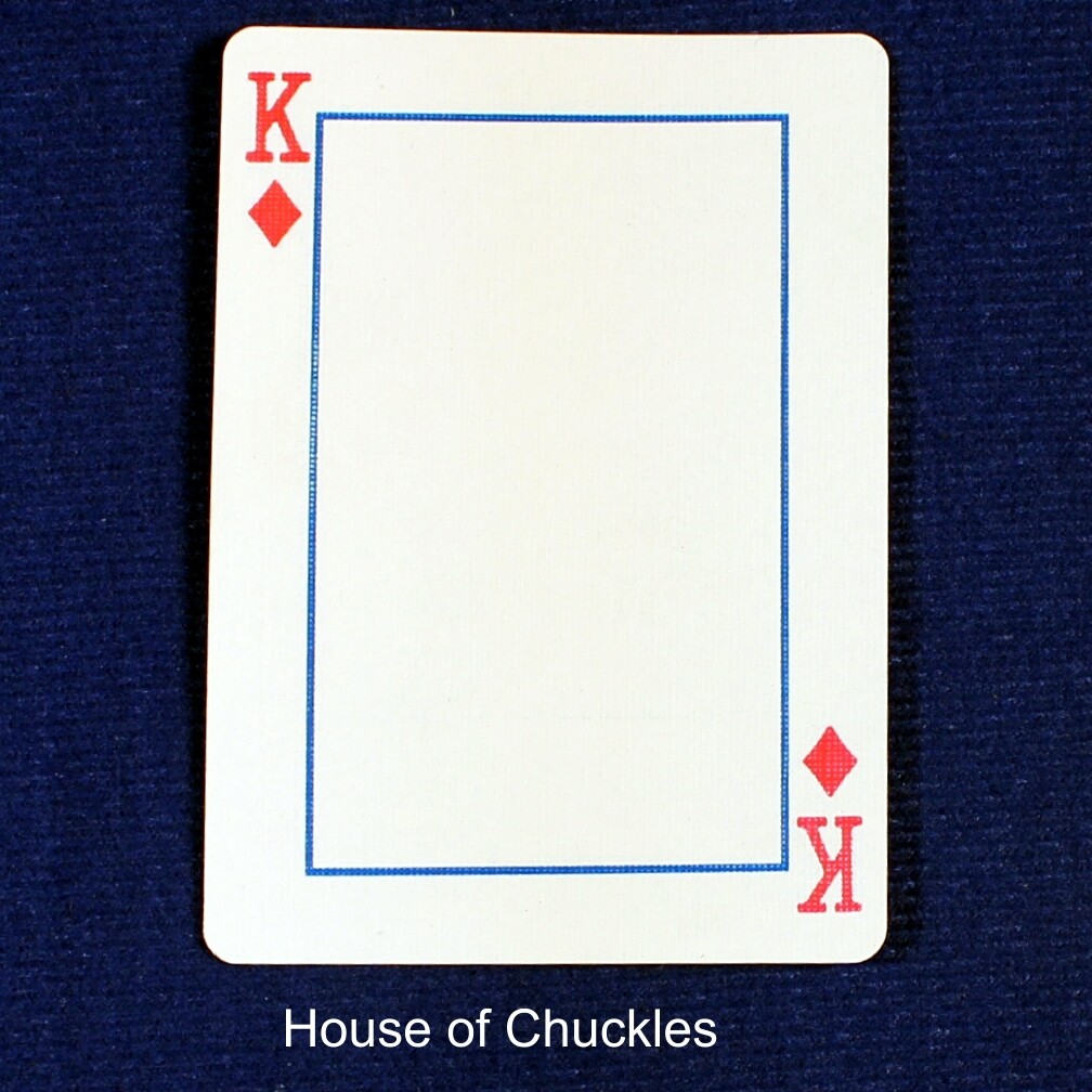 King of Diamonds Frame - Custom Printed Bicycle Gaff Playing Card