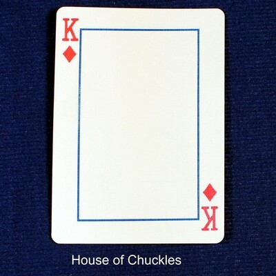 King of Diamonds Frame - Custom Printed Bicycle Gaff Playing Card