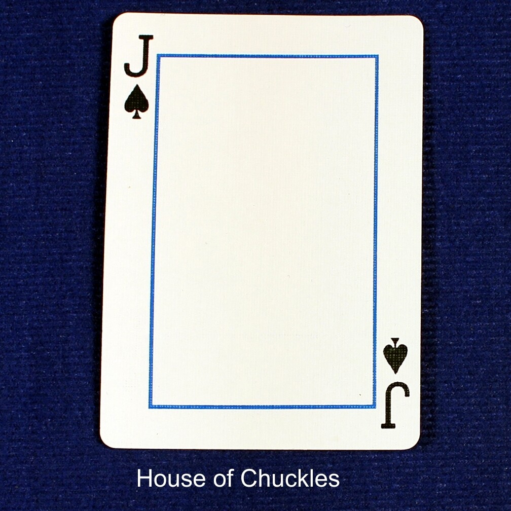 Jack of Spades Frame - Custom Printed Bicycle Gaff Playing Card