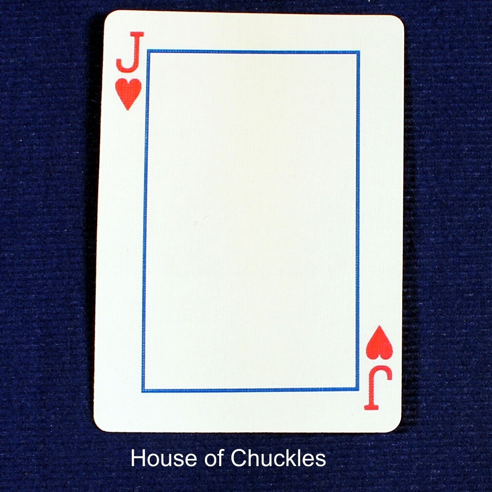 Jack of Hearts Frame - Custom Printed Bicycle Gaff Playing Card