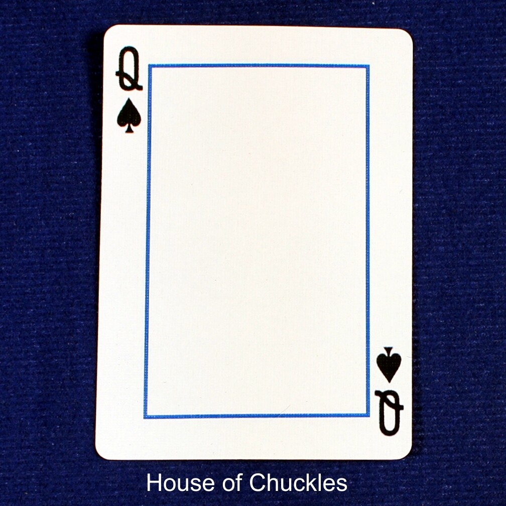 Queen of Spades Frame - Custom Printed Bicycle Gaff Playing Card