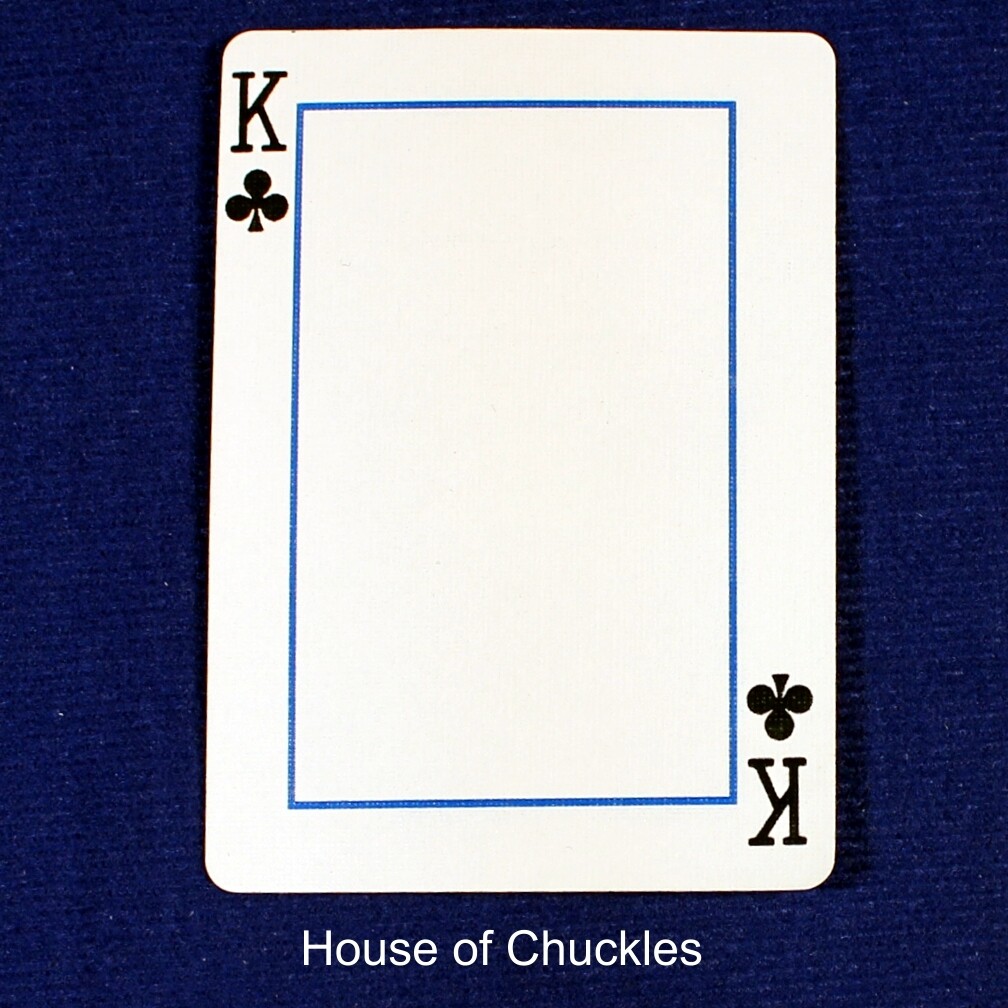 King of Clubs Frame - Custom Printed Bicycle Gaff Playing Card