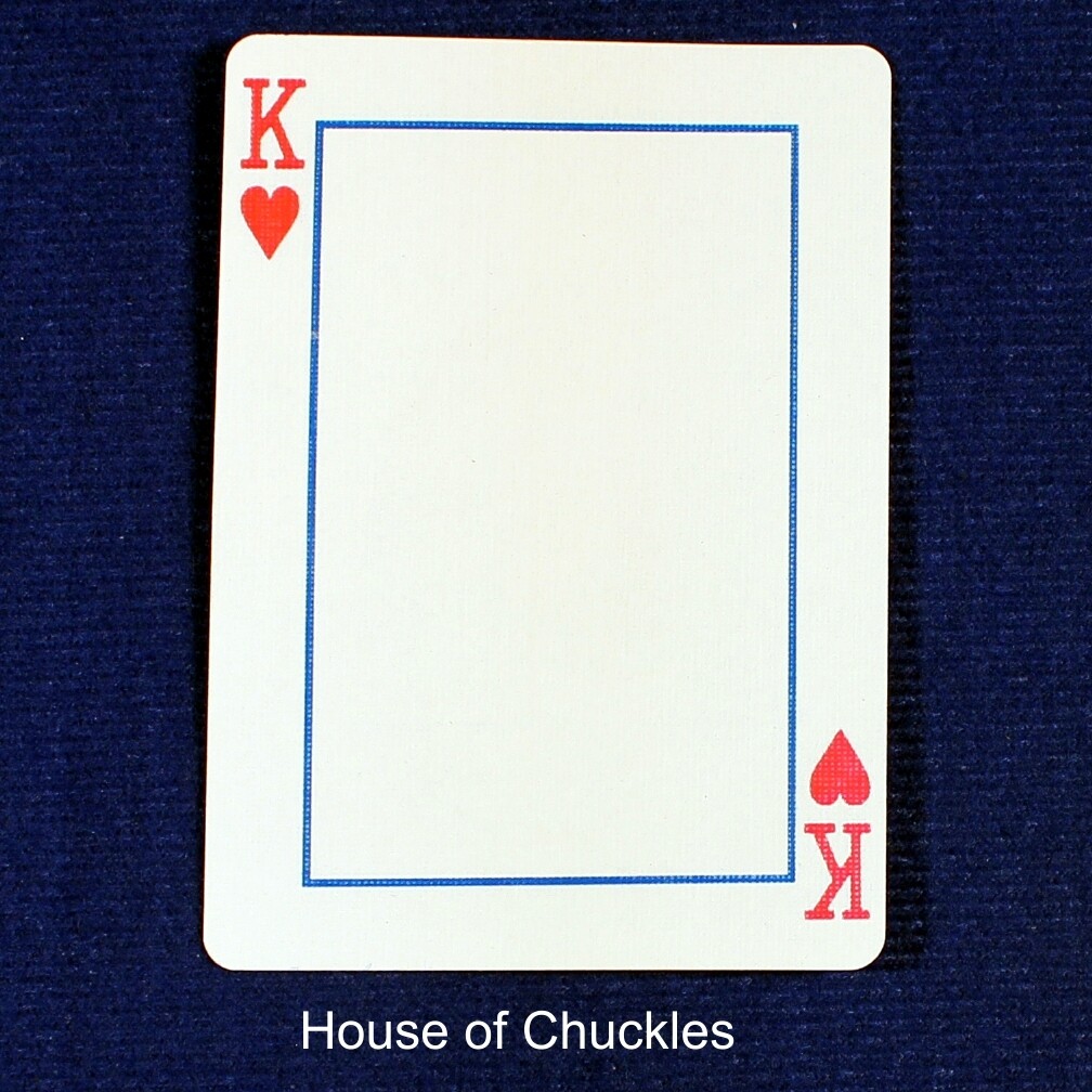 King of Hearts Frame - Custom Printed Bicycle Gaff Playing Card