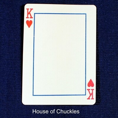 King of Hearts Frame - Custom Printed Bicycle Gaff Playing Card