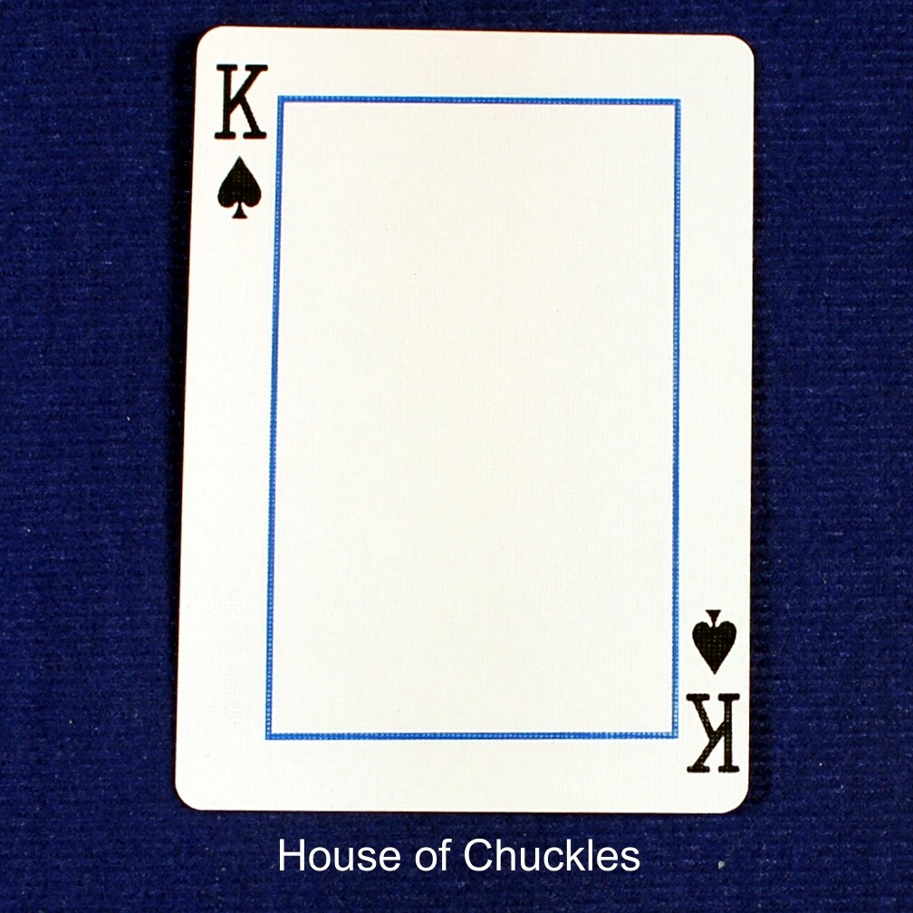 King of Spades Frame - Custom Printed Bicycle Gaff Playing Card