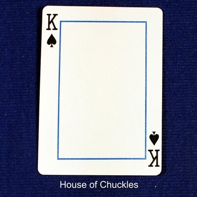 King of Spades Frame - Custom Printed Bicycle Gaff Playing Card