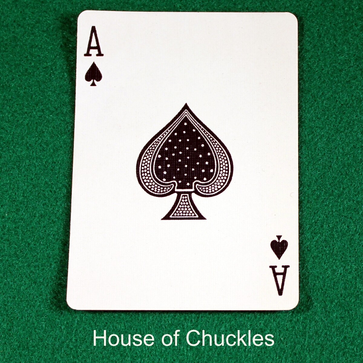 Ace of Spades - Custom Printed Bicycle Gaff Playing Card