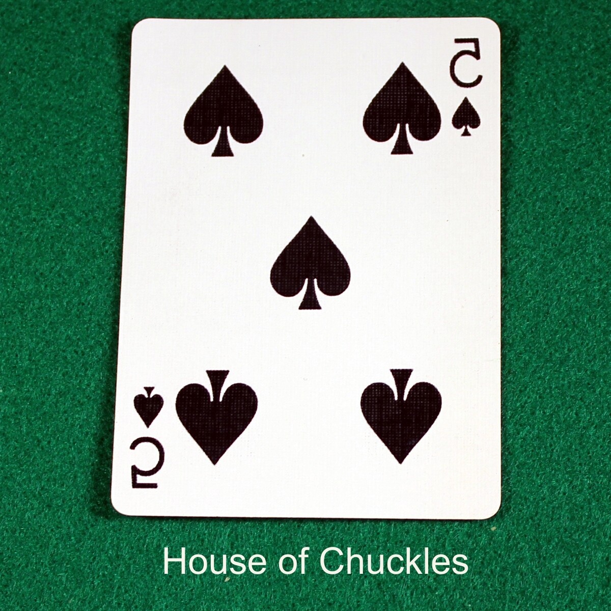 5 of Spades - Mirror Image - Custom Printed Bicycle Gaff Playing Card